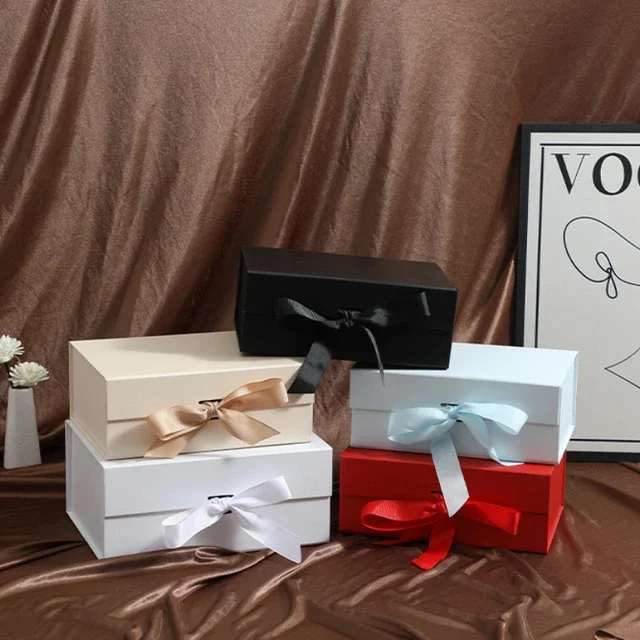 Custom Printed Logo Recyclable Flat Folding Decorative Bridesmaid Gift Box Bridesmaid Proposal Box