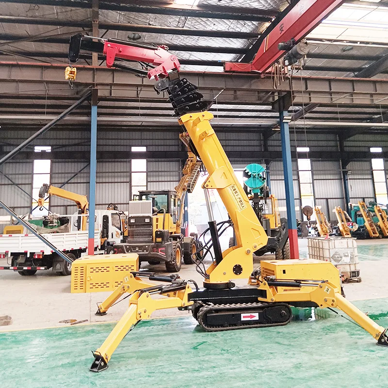 900kg Lift Crane with Hook Telescopic Boom Bob-lift Powered Foldable Spider