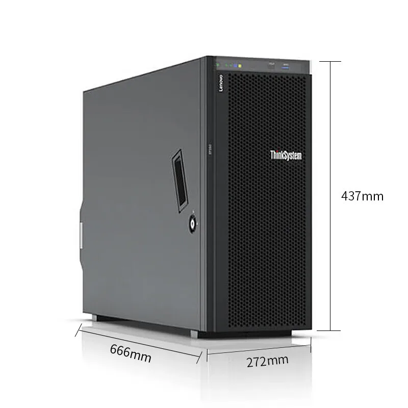 Lenovo Xeon Silver 4210*1/2*16GB memory /3*2TB SATA/ on-board RAID/450W/ST550 tower server Virtualization server