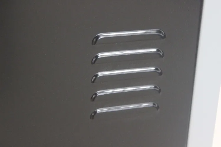 Black 2 Door Coded Lock Storage Clothes Iron Locker