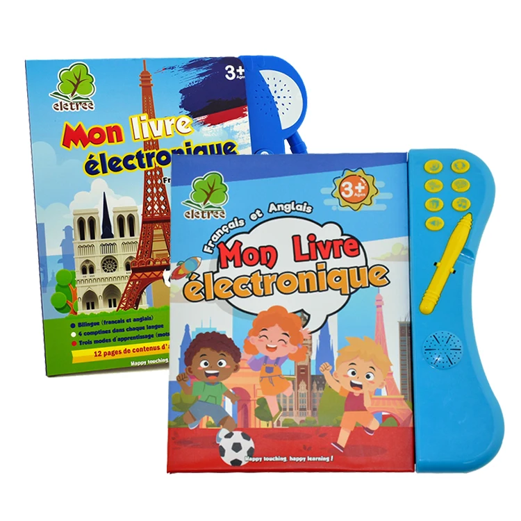ELETREE Livre Lectronique Enfant Educational Livre Audio Avec Puce My E book French Arabic Muslim Educational Game Book