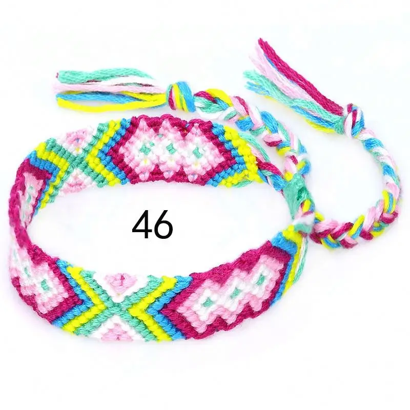 New product ideas 2023 Bohemian Weave Cotton Bracelet Brazilian Woven Rope String Beads Handmade Friendship Bracelets