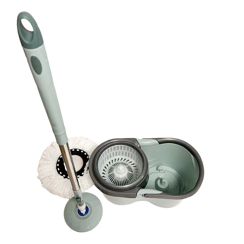 Custom Eco-Friendly Household floor wet cleaning mop Microfiber micro fiber twist 360 rotating Cleaning spin mop and bucket set