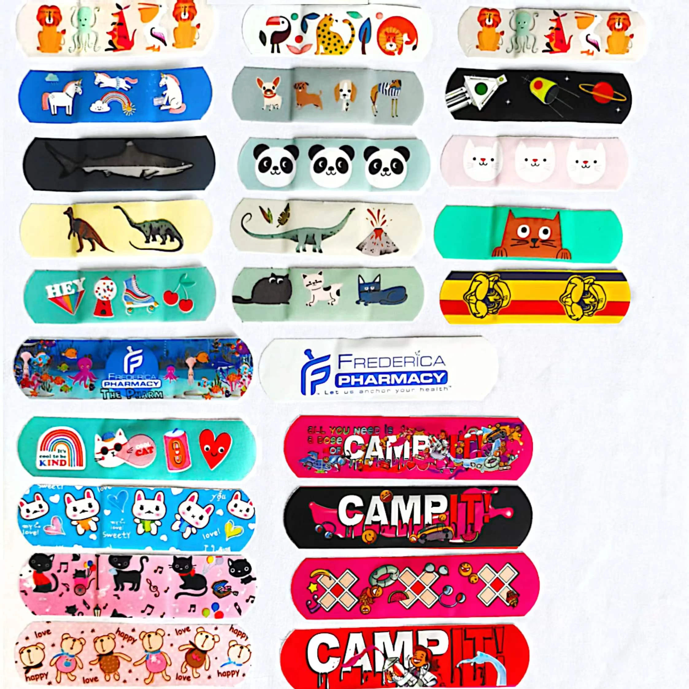 Low Price Cute Band aids PE Medical Custom Logo Printed Band Aid
