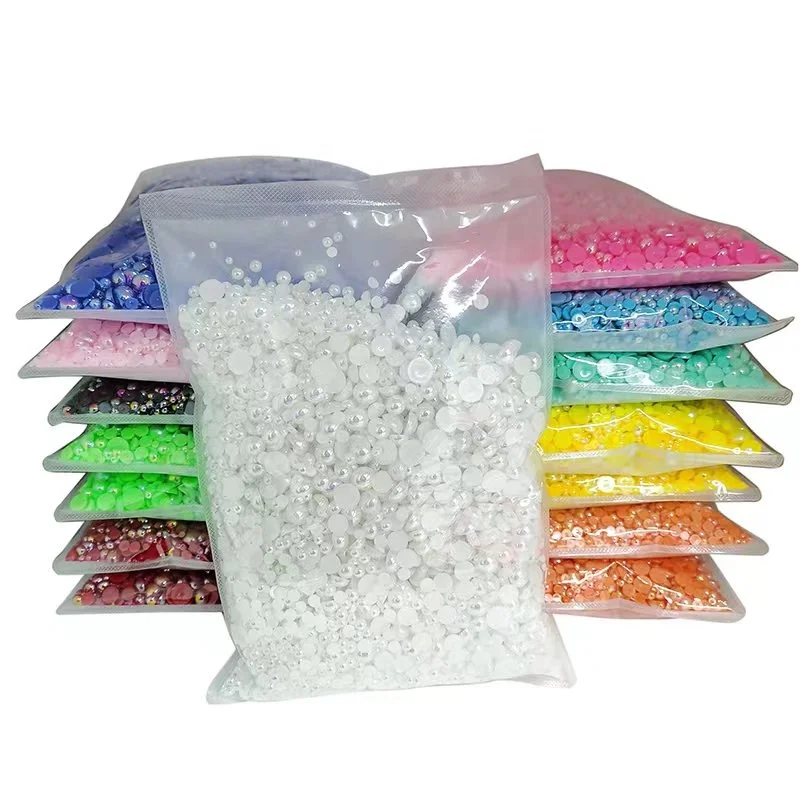 Meiyin Meilin 14400 pieces flat back pearls mix sizes ABS plastic pearl beads for DIY Handmade Shoes Craft