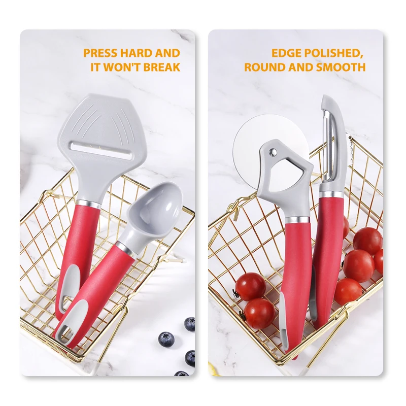 New design gadgets 2022 kitchen cooking utensils small kitchen gadgets accessories with non-slip soft touch handle