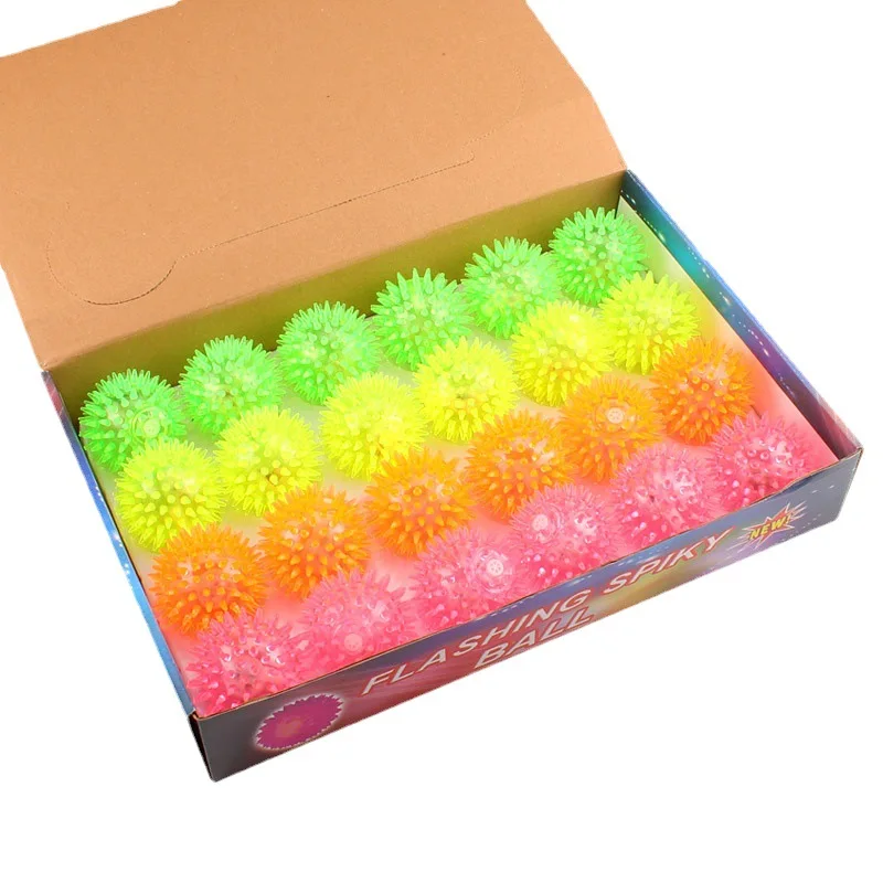 New Kids Toy 1PCS Flash Elastic Massage Ball Glowing Toys Flash LED Lights Stars Shine In Dark Toys Child