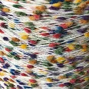 Pretty Colorful Soft Polyester Nylon Blended Pompom Fancy Yarn for Crochet and Hand Knitting
