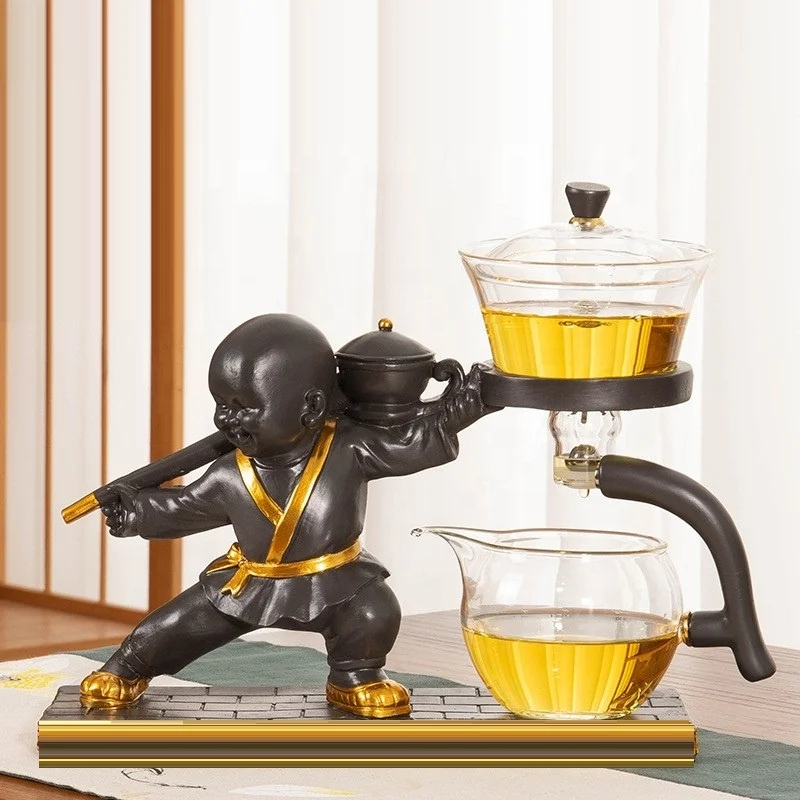 Modern Design Product Semi-automatic magnetization Glass Teapot