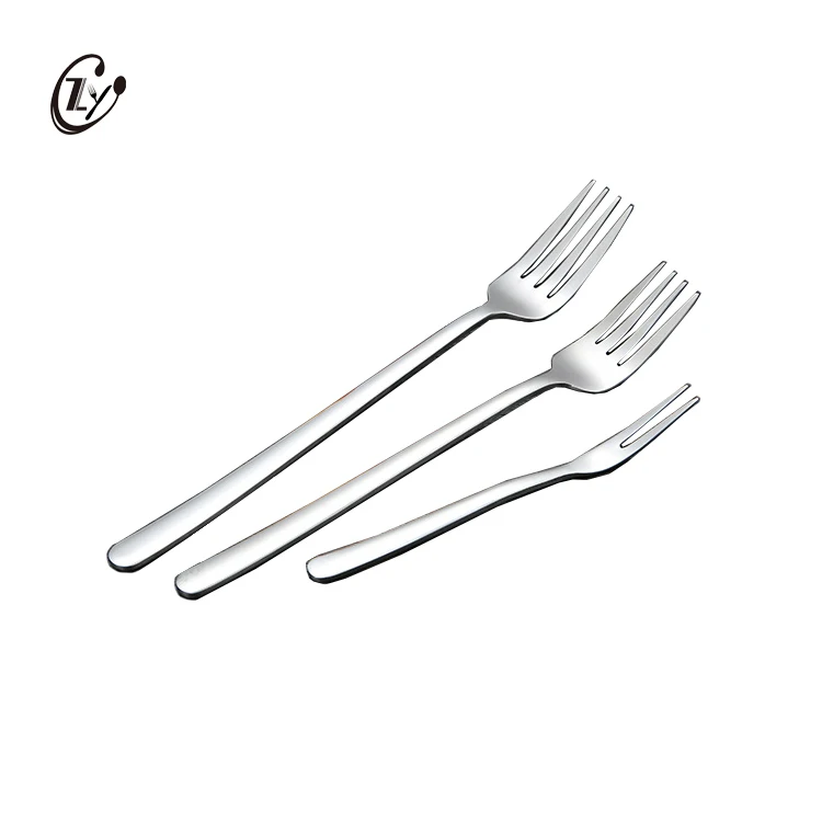 
Cheap Modern Silver Stainless Steel Metal Dinner Fork Salad Cakes Fruit forks 