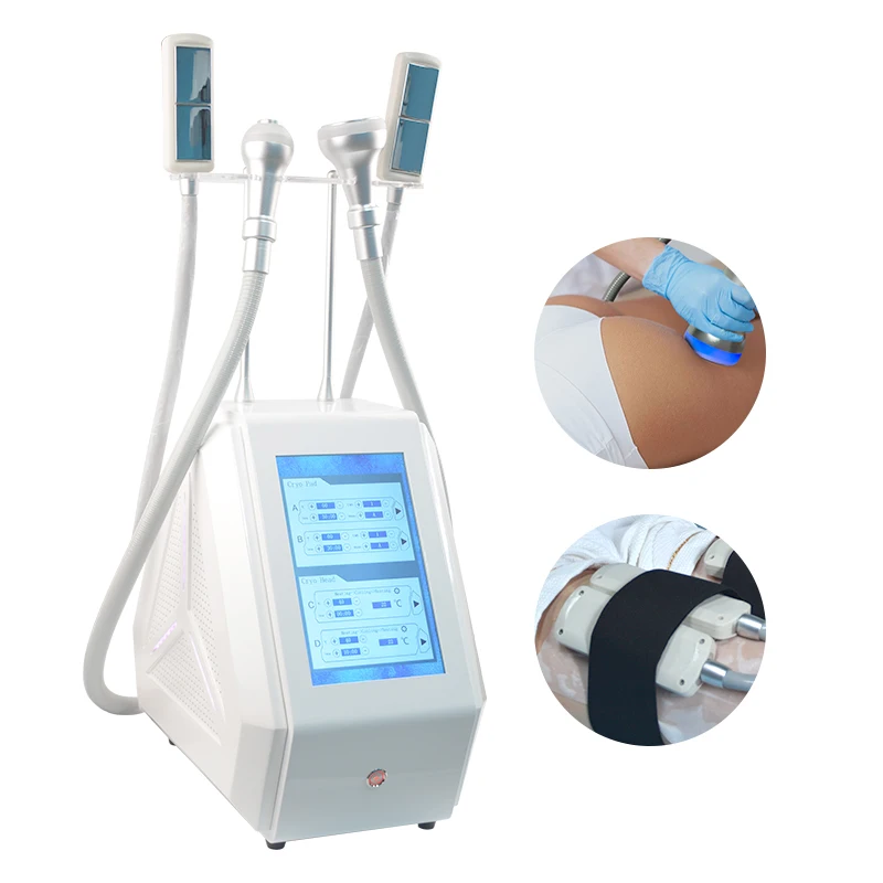Kryolipolyse body shape slimming cryoslim cool face lift sculpting machine fat removal CRYOSKIN EMS paddles cryo heating t shock