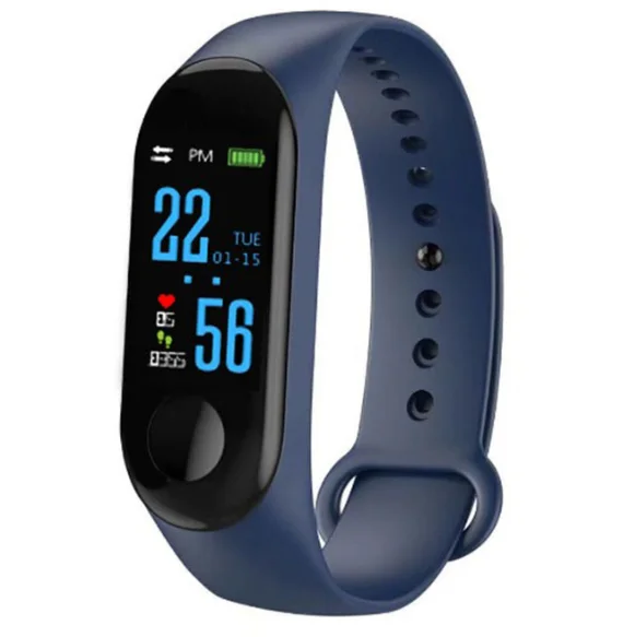 0.96 Color Screen M3 smart band with heart rate BP waterproof smart tracker soft strap SMS/qq/call remind M3 smart bracelet