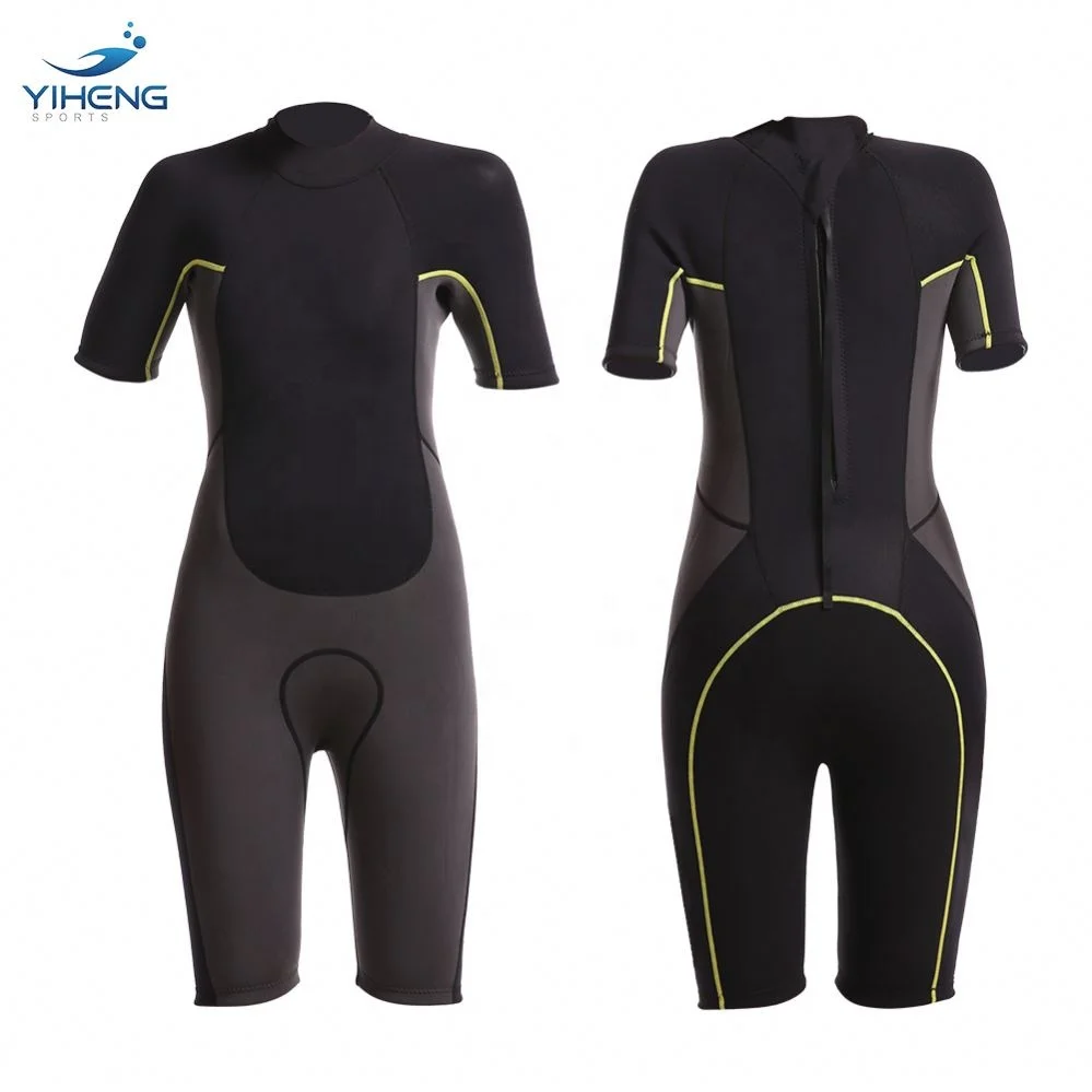 YIHENG Standard Price Breathable Latex Female Shorty Triathlon Camouflage Surfing Spearfishing Diving Neoprene Wetsuit
