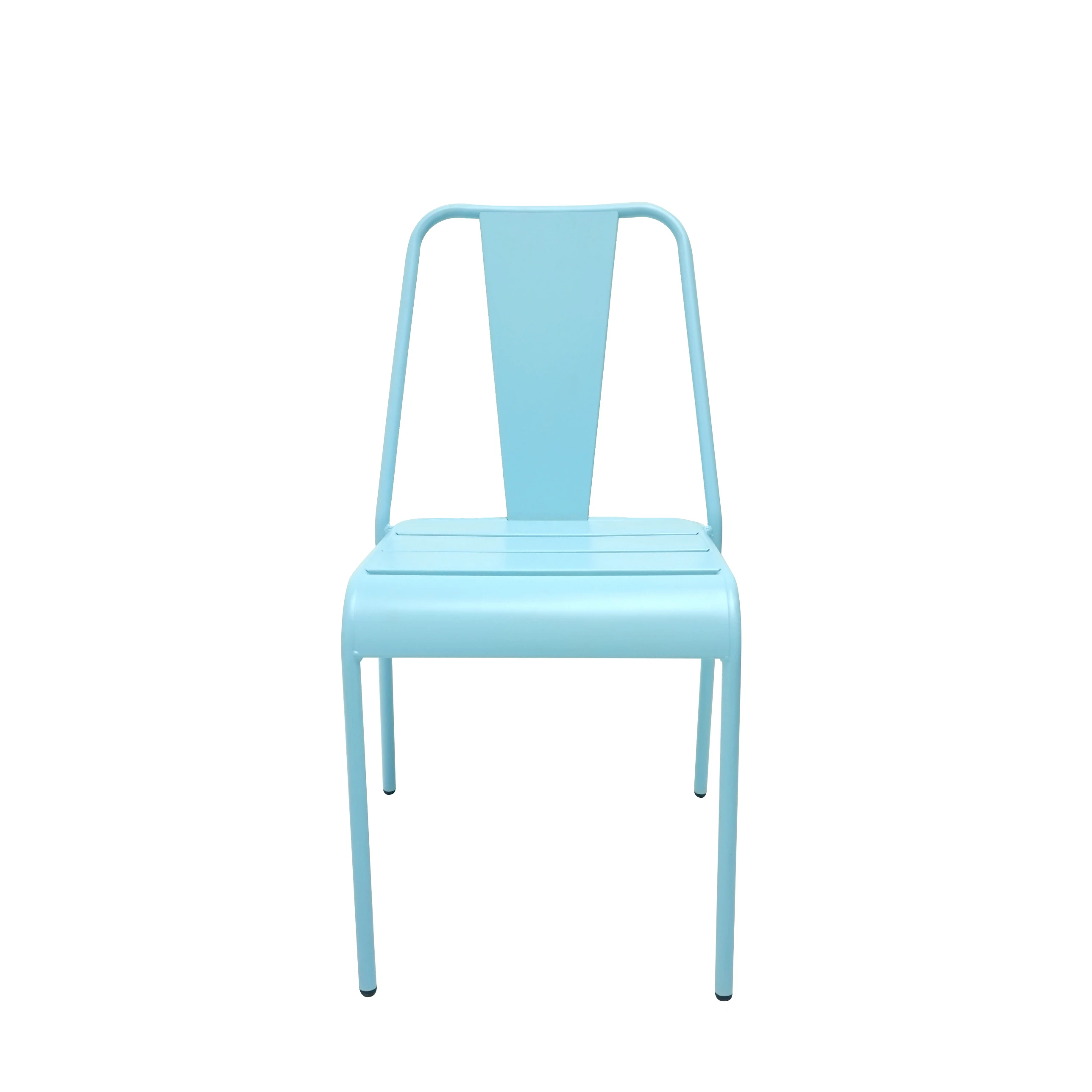 Backyard Blue Simple Design Steel Metal Outdoor Dining Set 3pcd Patio Bistro Garden Dining Set For Sale