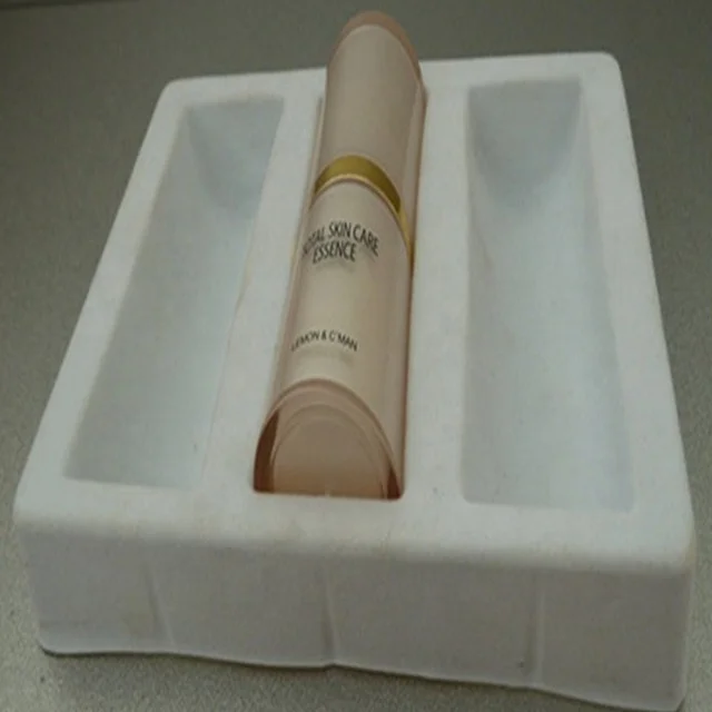 
Thermofored blister display tray for cosmetics packaging ,black flocking blister tray 