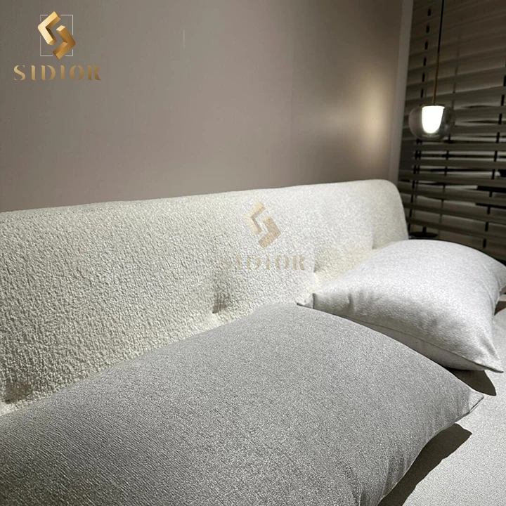 Italian Modern Beds Luxury Minimalist King Queen Size Queen Bed Frame Bedroom Furniture Set Upholstered Velvet Leather Beds