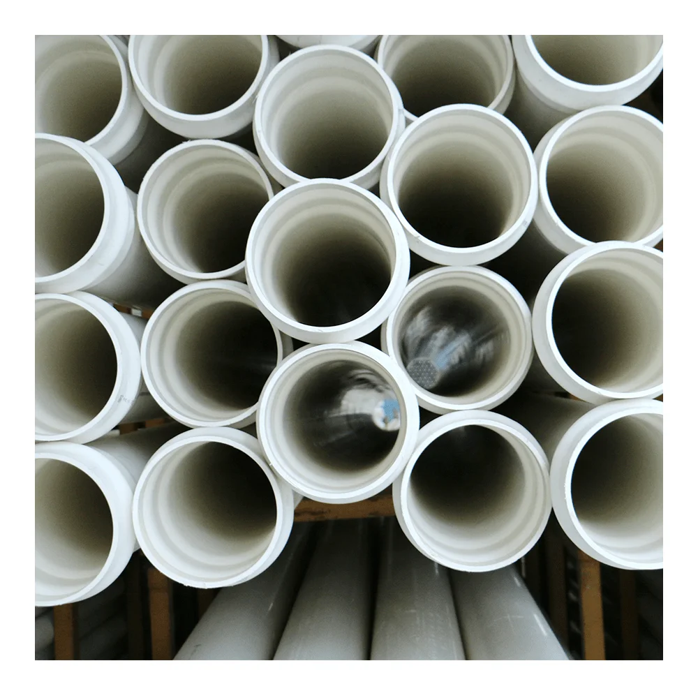Wholesale 160Mm 200Mm 400Mm Sn8 110Mm 160Mm Class E High Pressure Pn6 Pipeline Rain Pvc Pipe Upvc Plastic Tube Pipes For Water