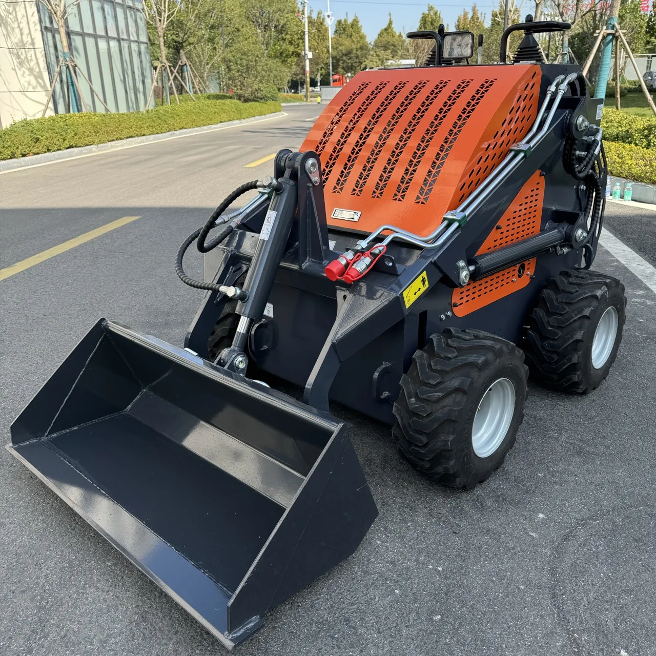 Китайский дизельный колесный погрузчик RBX Строительная техника мини-погрузчик с кусторезом и