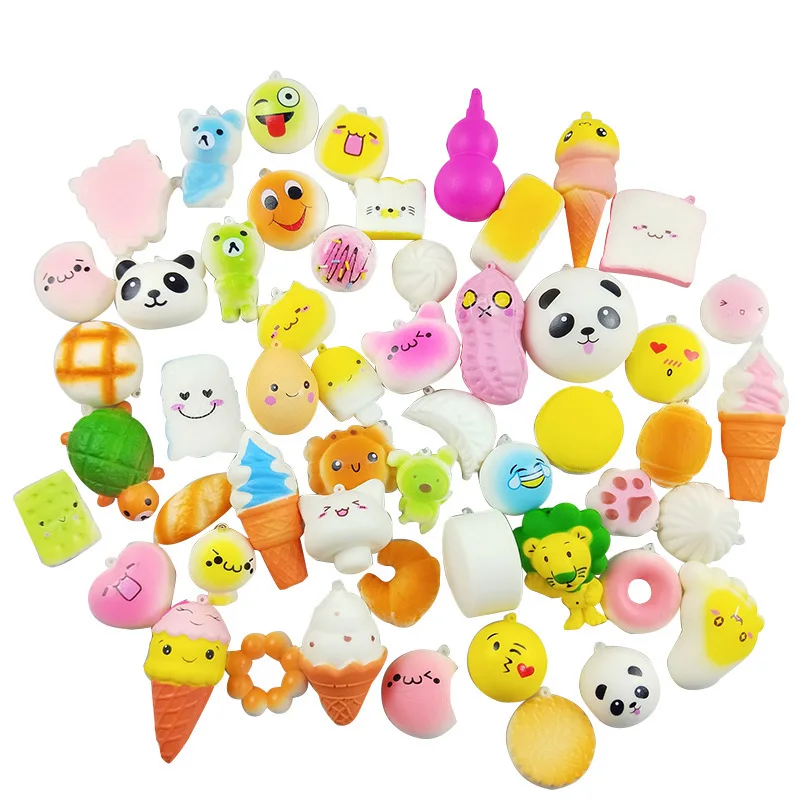 RTSYE-1304 Fashion Stretchy Anti Stress Relief Custom Animal Cat Set Soft Capsule Toy Squeeze Kawaii Toys Mochi Squishy