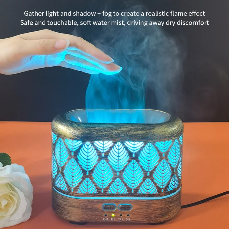 Пользовательские 200 мл увлажнитель воздуха Usb диффузор для эфирных масел для спальни 3d Пламени спрей мини ультразвуковой диффузор