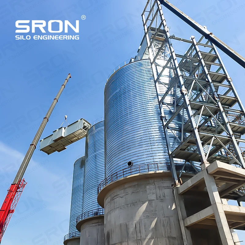 5000 Ton Cement Silo System With Bucket Elevator, Air Slider, Dust Collecting, Homogenization, Truck Loading Etc.