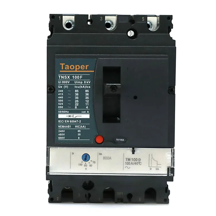 High quality Merlin Gerin 3P 63A 80A 100A MCCB Breaker