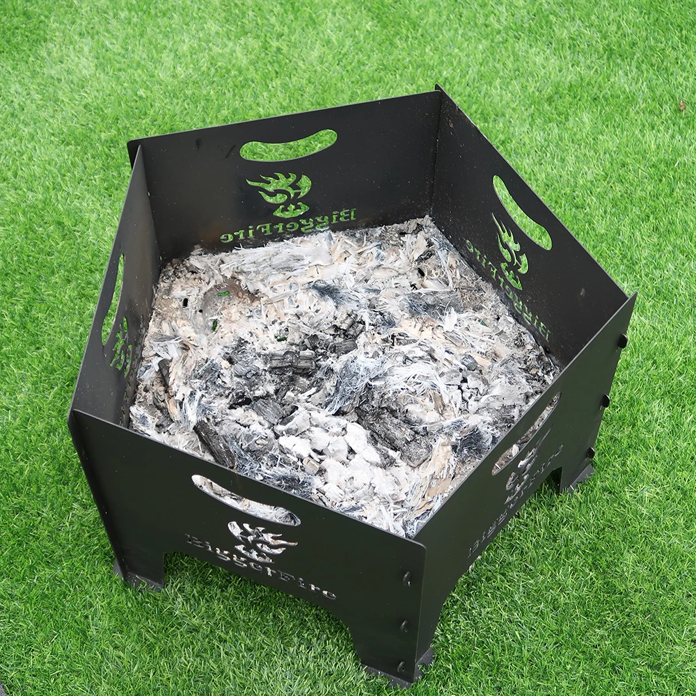 Classic Outdoor Campfire Brazier Assembled Fire Pit Ring Bonfire Portable fire pit grill camping HR-HK-008