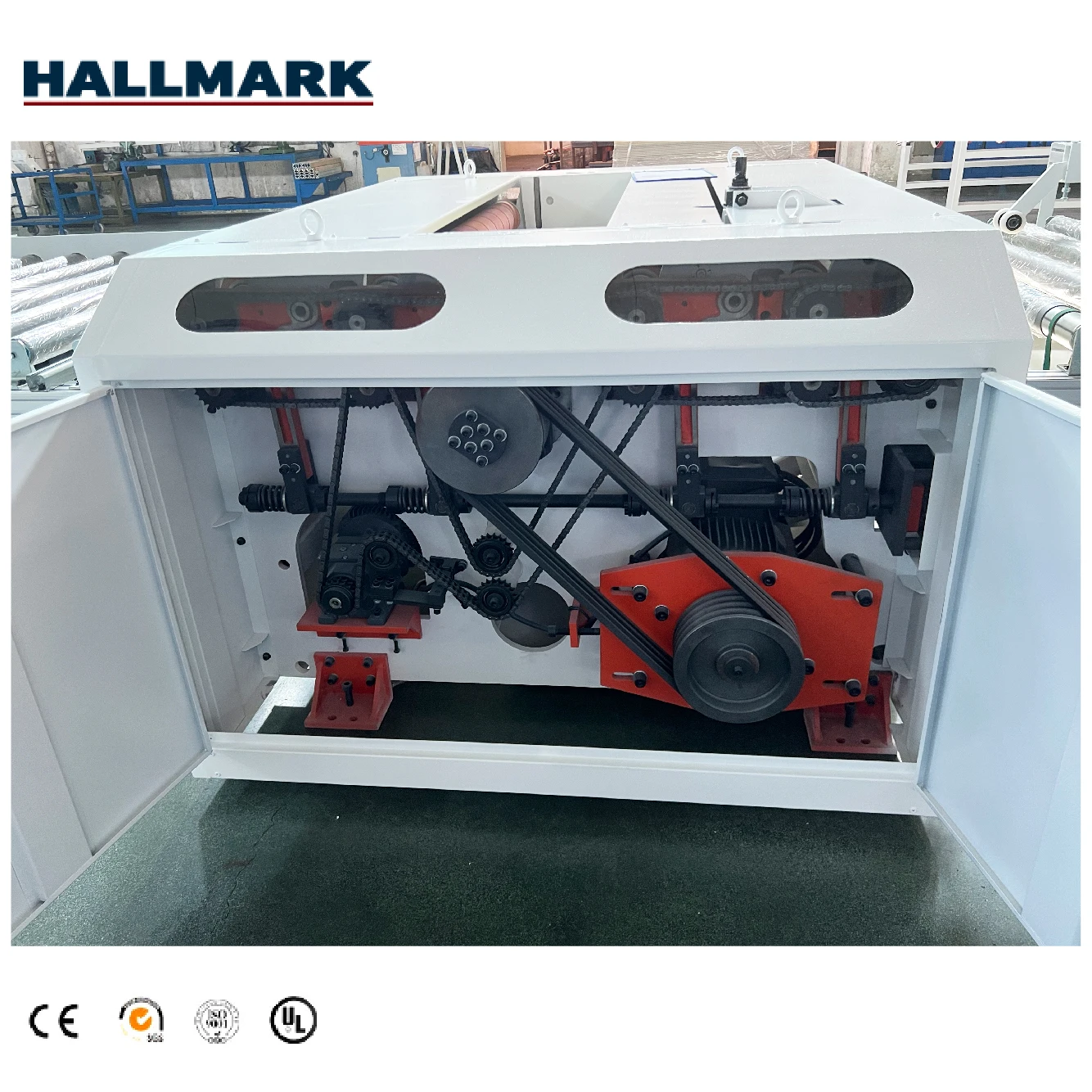 Multiple rip saw SPC laminate floor cutting saw machine for SPC floor production line