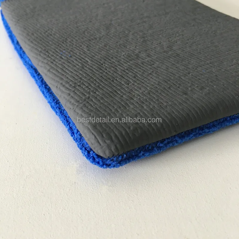 Car Care Blue Surface Paint Cleansing Microfiber Auto Detailing Wash Clay Bar Car Clay Mitt in box
