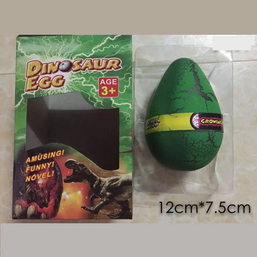 Ruittoys Novelty Plastic Small Growing Dinosaur Eggs Toys