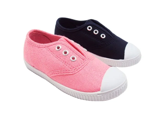 Girls canvas shoes Kids walking casual shoes Children simple style cloth school shoes