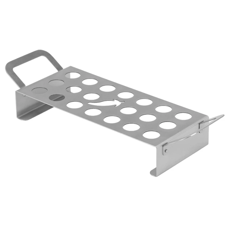 Stainless steel BBQ chili rack jalapeno rack barbecue jalapeno roaster with  double handles outdoor grills