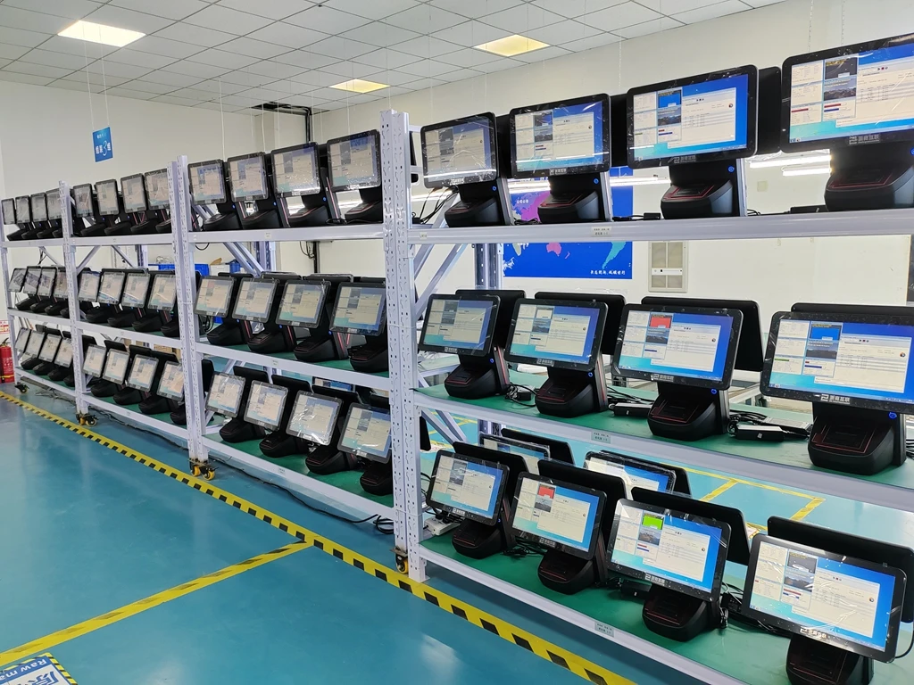 15.6 Dual Screen Cash Register Machine Windows/android Pos All In One Touchscreen Computer For Retail Shop With Thermal Printer