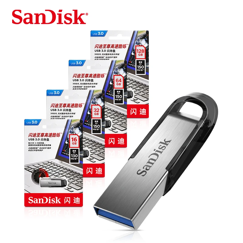  SanDisk флеш-накопитель USB 3 0 128 ГБ 64 32