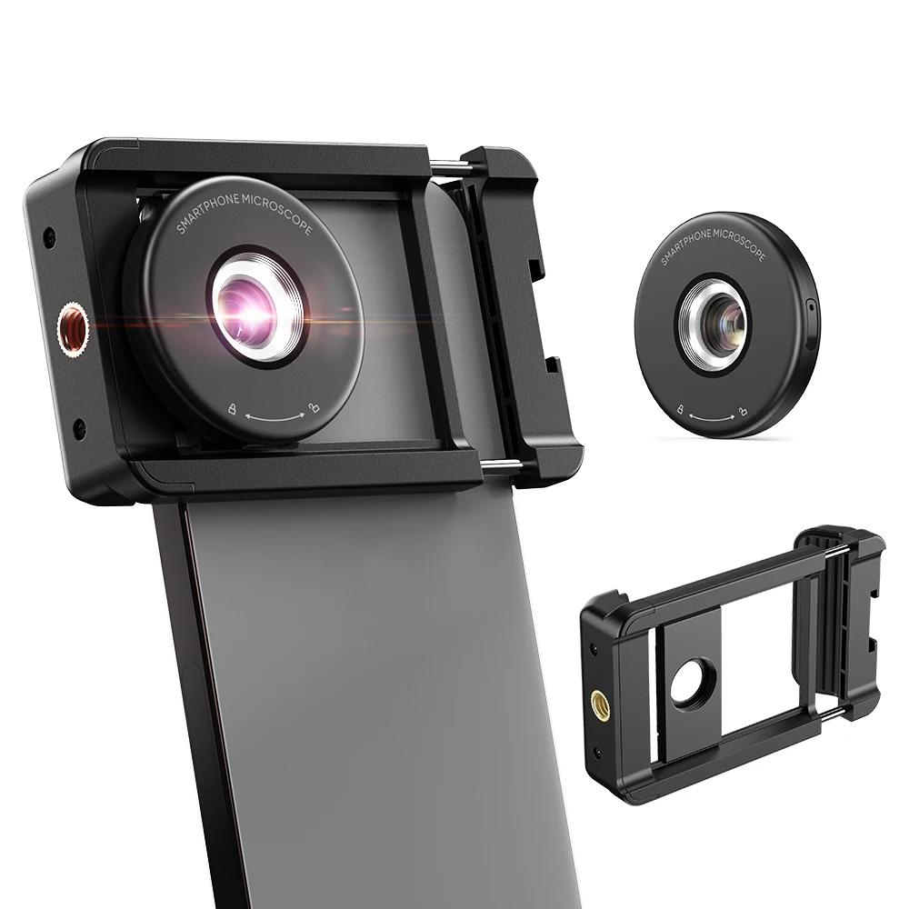APEXEL NEW Professional Video Microscope Lens With Phone Clip LED Light & CPL Mobile Phone Jewelry Microscope