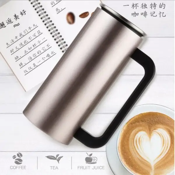 Superior Vacuum Insulated Stainless Steel Tumbler Coffee Cup Travel Mug with Handle 14OZ