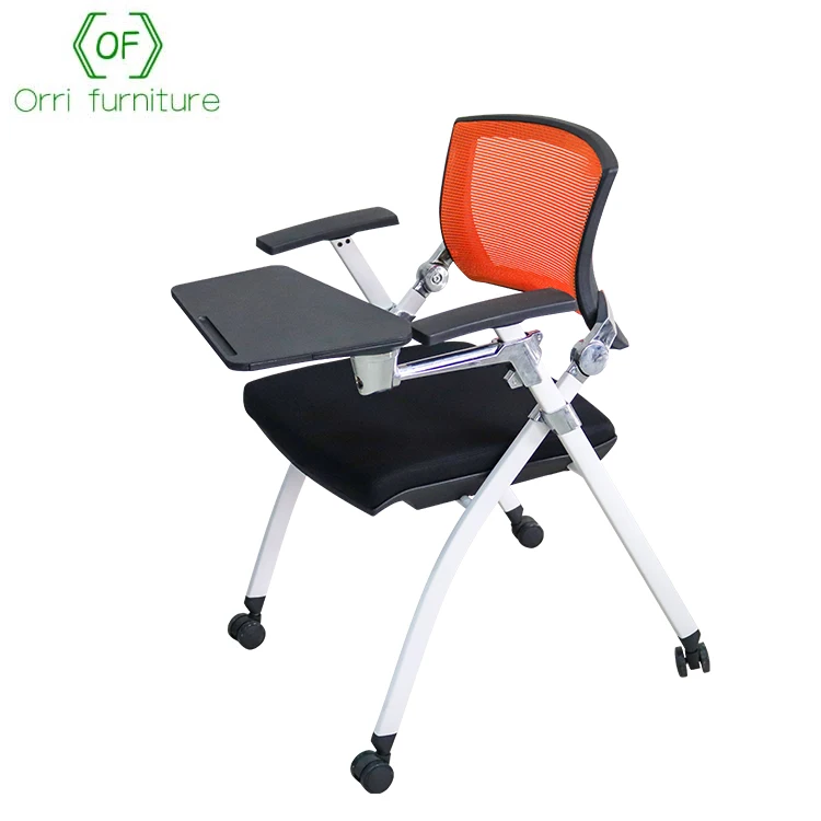 Orri Furniture Foldable Office Chair Student Training Chair with Writing pad