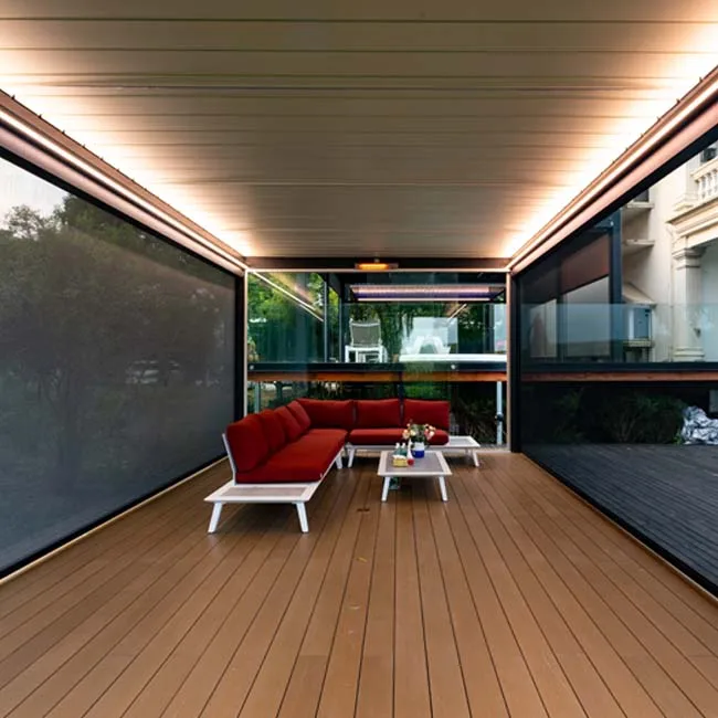 
Modern outdoor waterproof garden arches arbours pergola aluminum louver pergola 