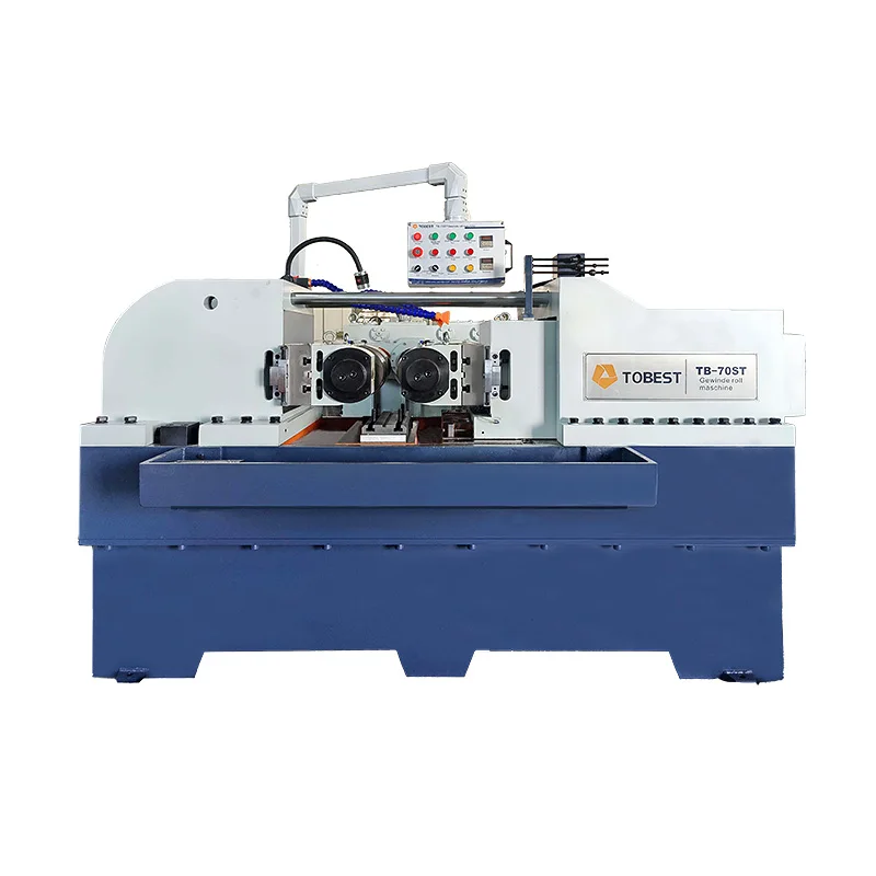 Tr80 10.0 Pitch by 80 Tons thread rolling machine threaded rod making rebar making machine