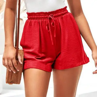New Fashion Straight Pure Color Loose Short Pants Casual Trousers for Women Ladies Casual Wear Women Lady Girl Apparels,women