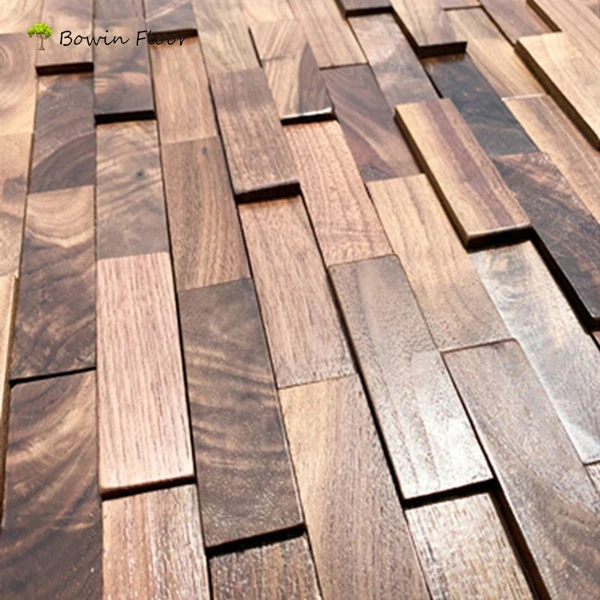 3D Interior Decoration Wallpaper Natural Wooden Wall Panel