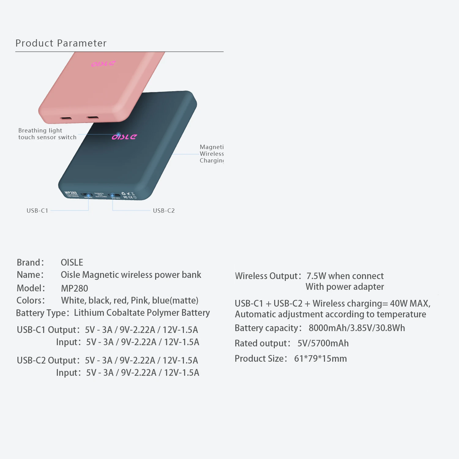 Universal Slim Cell Phone Portable PowerBanks for Iphone 12 Pro Max