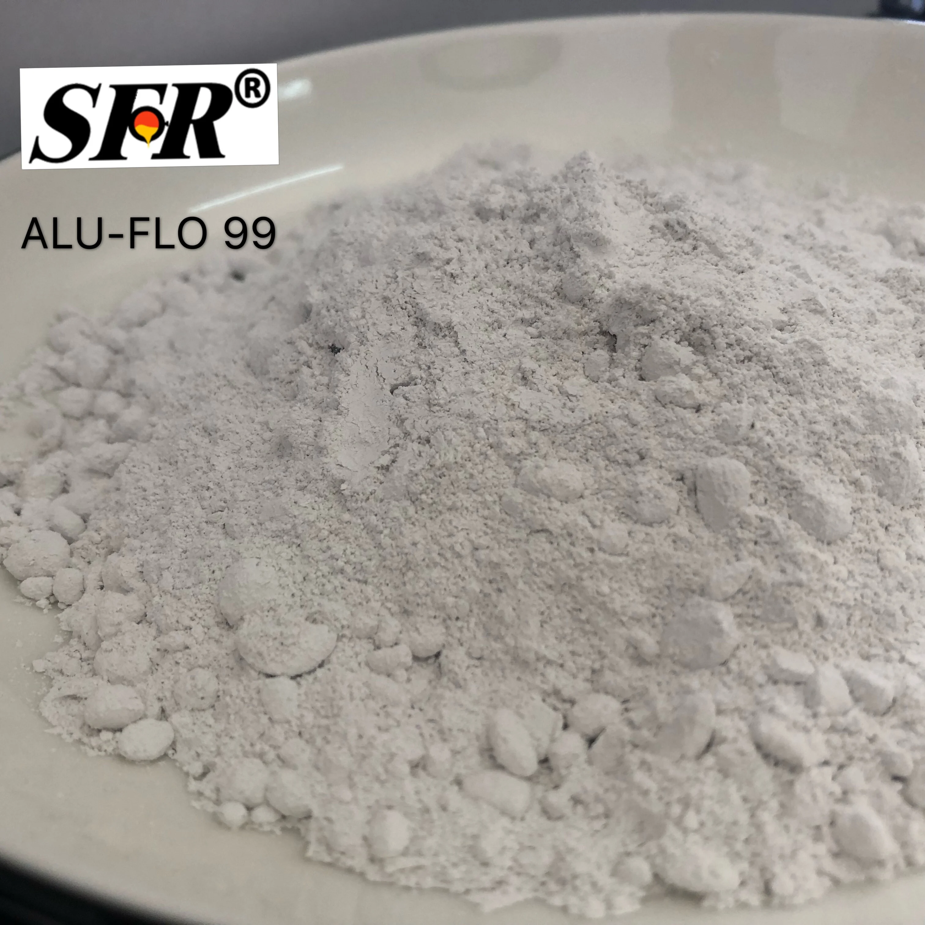 
ALU-FLO 99 high-purity refractory slab-shaped corundum-based castable for contact with molten metal 