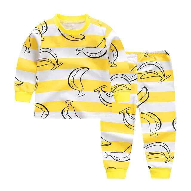
Four Seasons Cartoon Print Baby Clothes Sets Unisex Kids Clothing Sets boys and Girls pajamas 