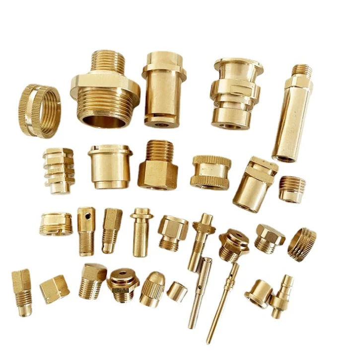 High precision customized brass parts CNC brass turning processing connector precision machinery parts