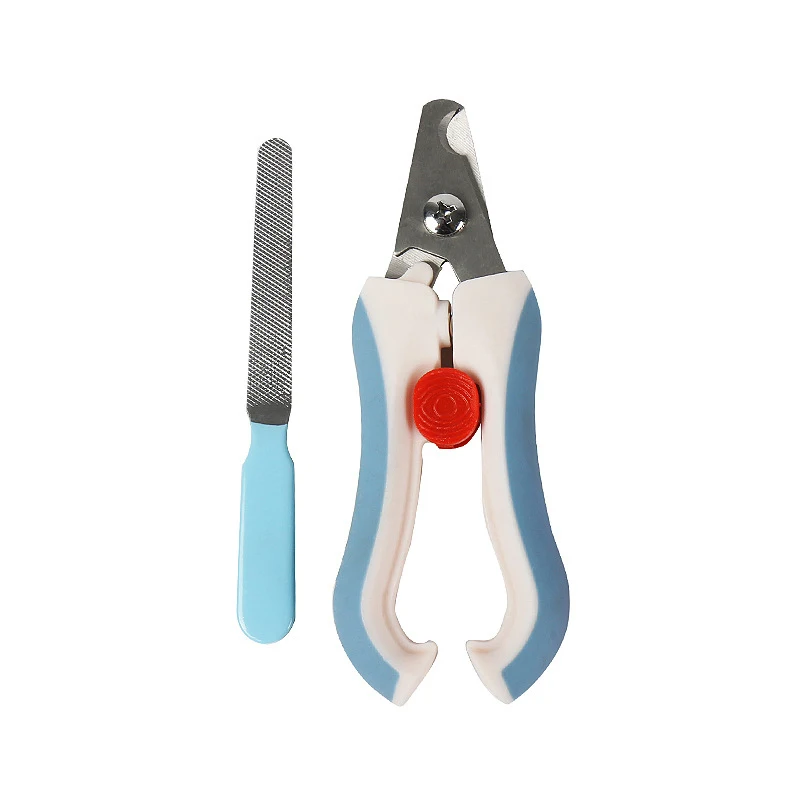 
stainless steel with abs plastic nail trimmer scissors for dogs cat scissors 