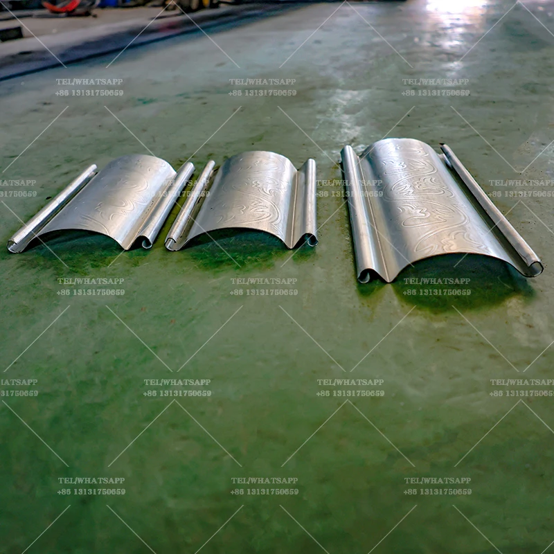 High Security Galvanized Metal Door Shutter Cold Roll Forming Machine with embossing