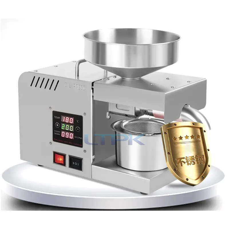 LT-X5S Mini Small Household Home Use Oil Extraction Making Edible Olive Oil Press Machine