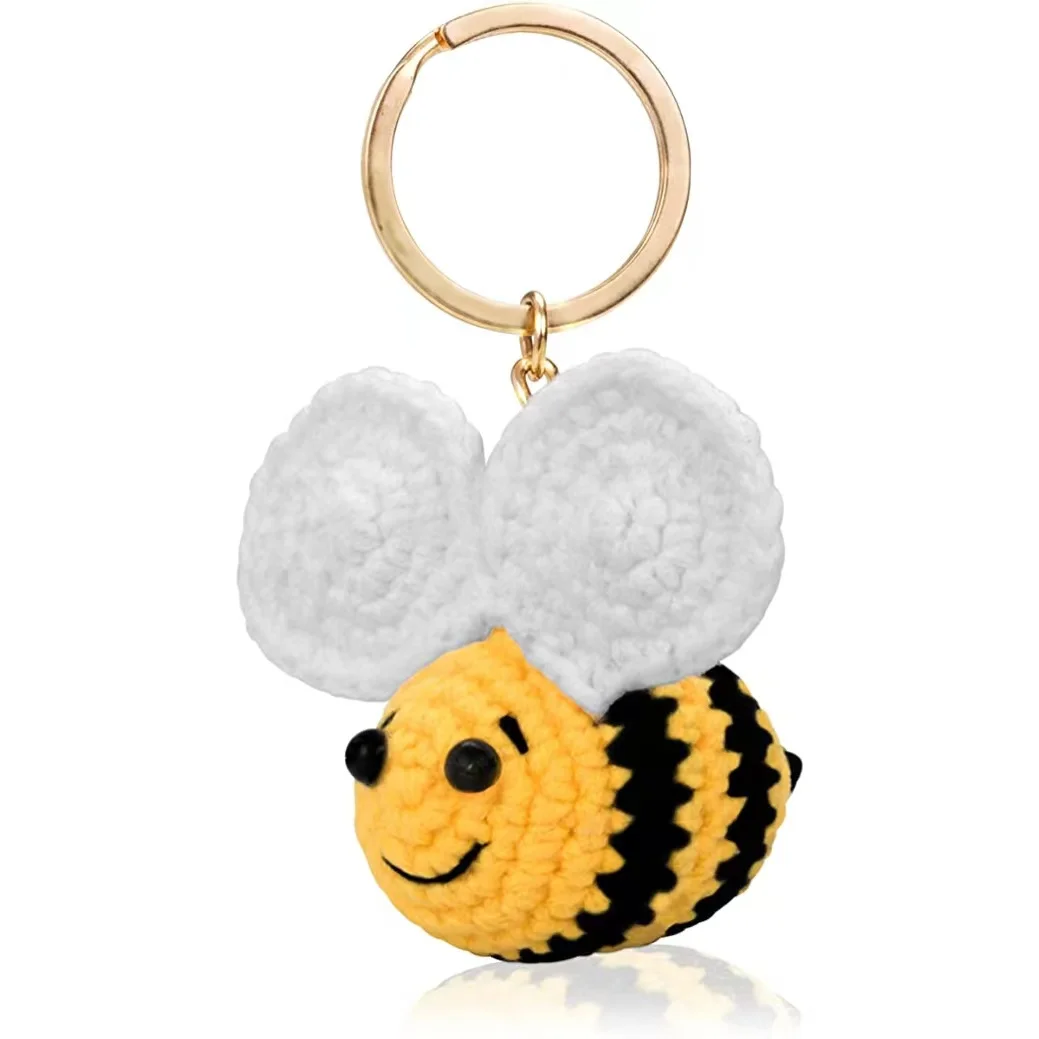 Ladies Cute Keychain Crochet Keychain Accessories Custom Keychain Ring Logo Metal Custom Design Style Free Design 3-8days