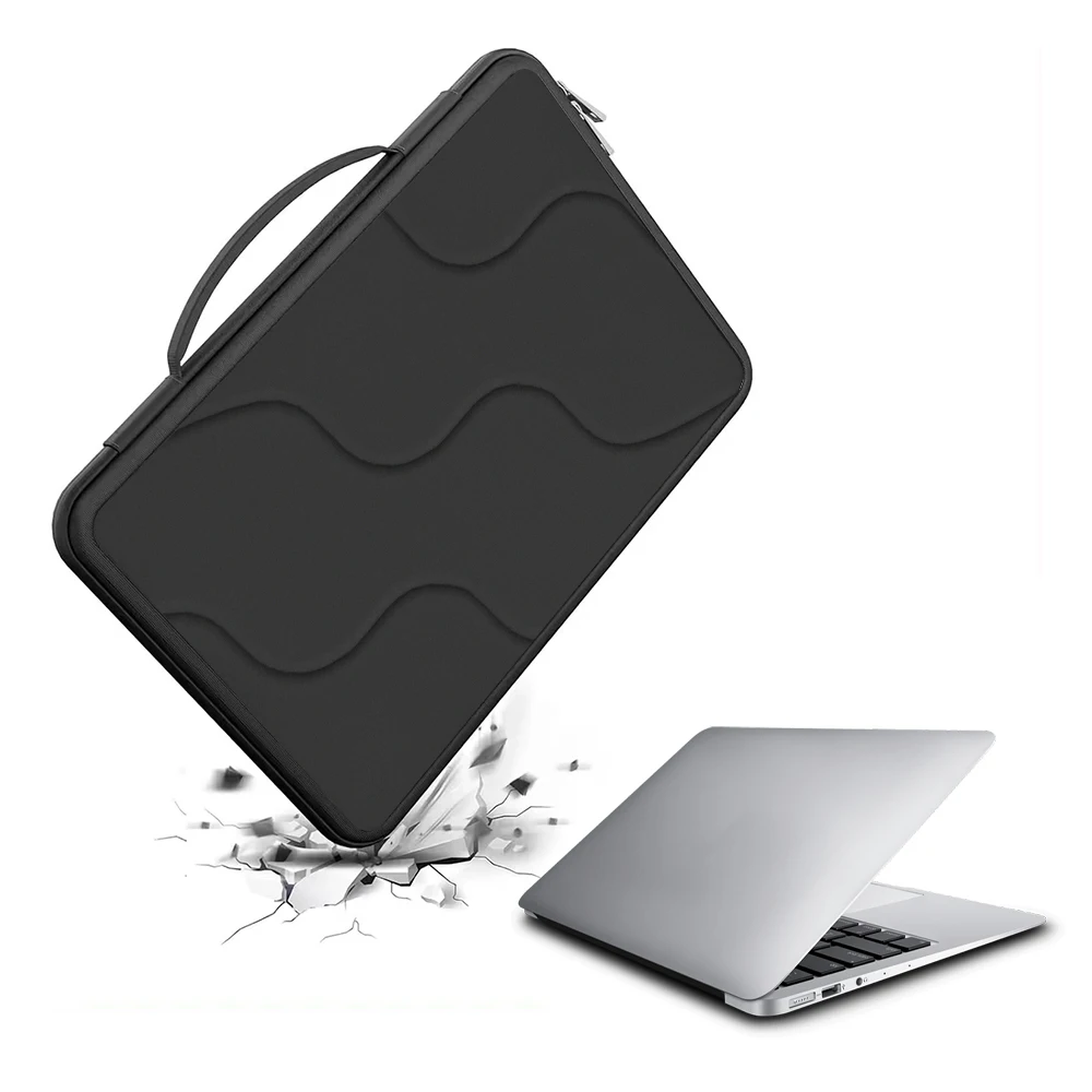 13 Inch fabric Eva Customized Size durable Hard Shell washable anti shock laptop briefcase bag portable Laptop Case For Macbook